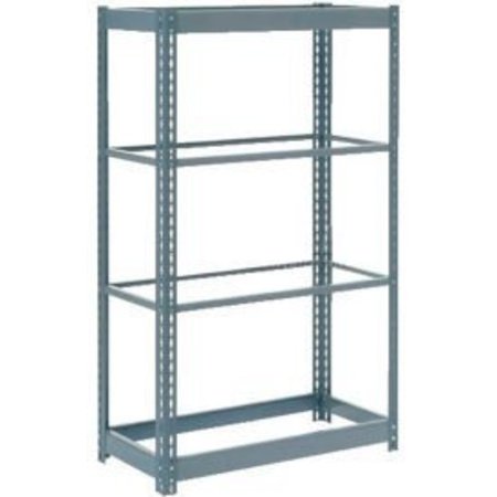 GLOBAL EQUIPMENT Heavy Duty Shelving 36"W x 12"D x 60"H With 4 Shelves - No Deck - Gray 254421